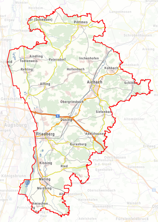 Karte Landkreis