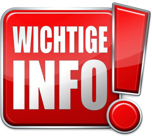 Wichtige Info ohne Rand